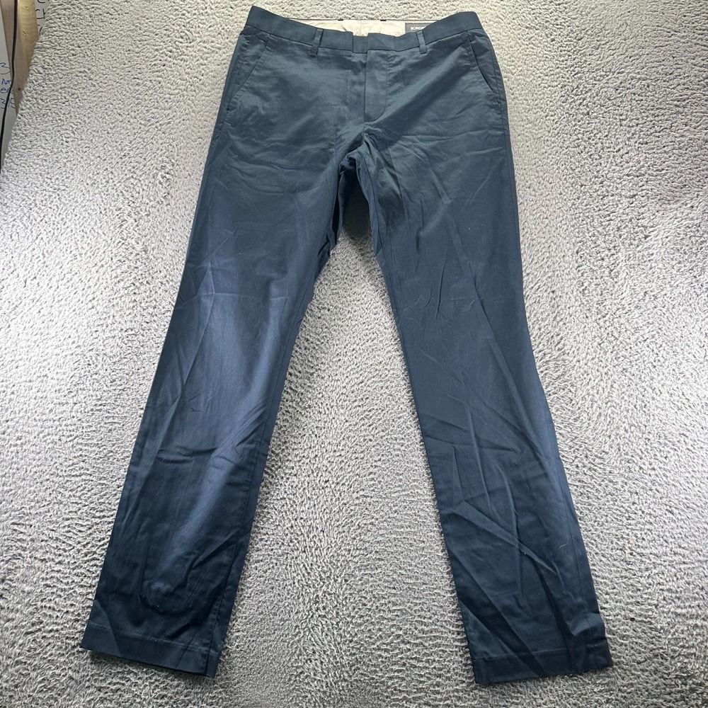 Bonobos Weekday Warrior Monday Pant Mens 33x34 Blue Cotton‎ Dress Slim Business